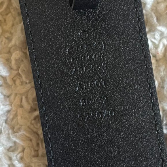 Gucci | Leather belt with Double G buckle | Size 80 by 32 - Picture 3 of 7